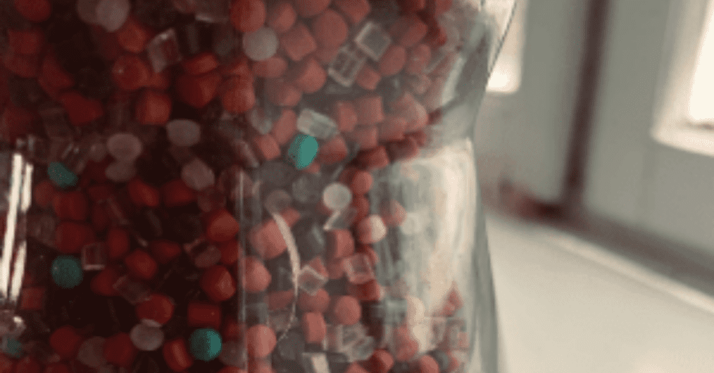 Jar of beads