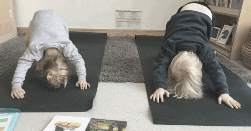 Toddlers-doing-yoga-stretch