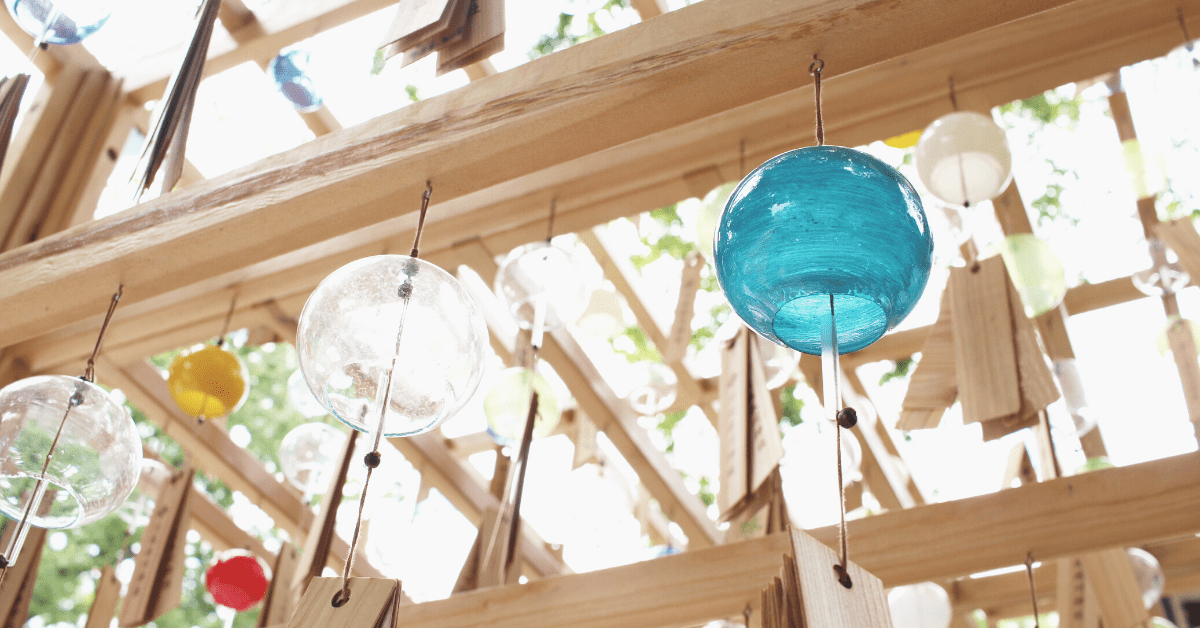 wind chimes outdoors