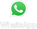 Logo of whatsapp featuring a white phone icon inside a green speech bubble with a white border on a green background.