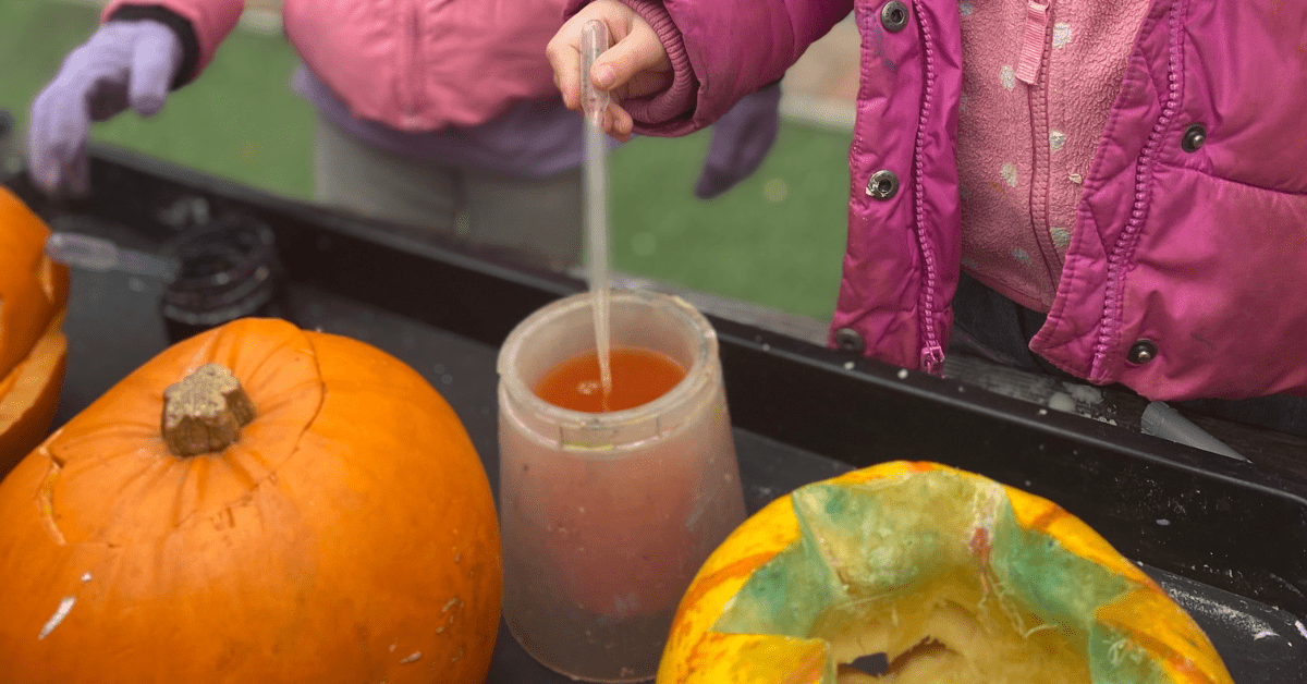 children's pumpkin experiment